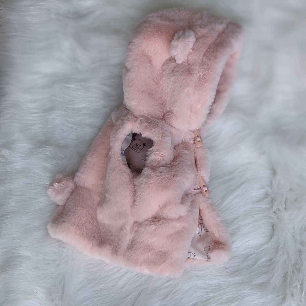 Catherine Malandrino Hooded Vest, 0-3 m